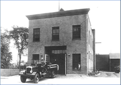 Fire Station 24 Historic Landmark at 4501 Hiawatha Ave, circa 1930