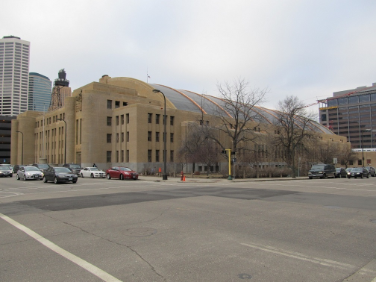 Photograph of the Minneapolis Armory building in 2015